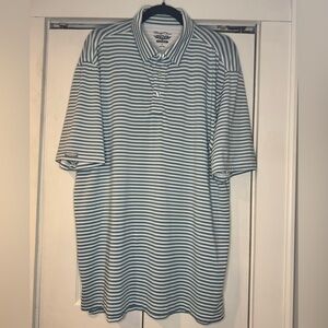 Straight Down - Green Striped - Polo